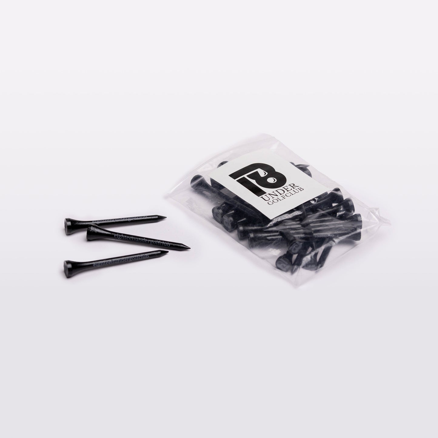 18Under Black Bamboo Tee‘s 30 Stk.